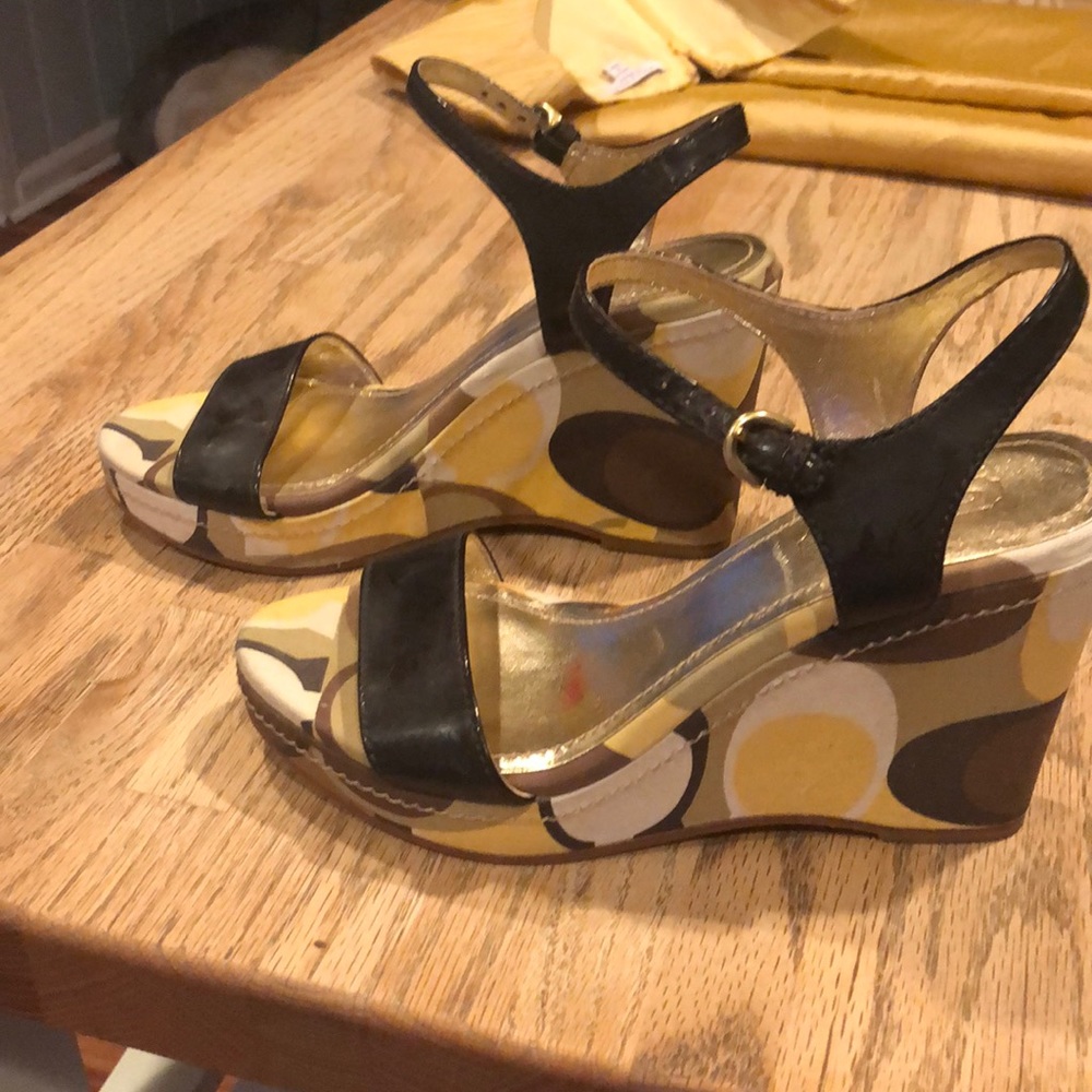 Coach platform sandals